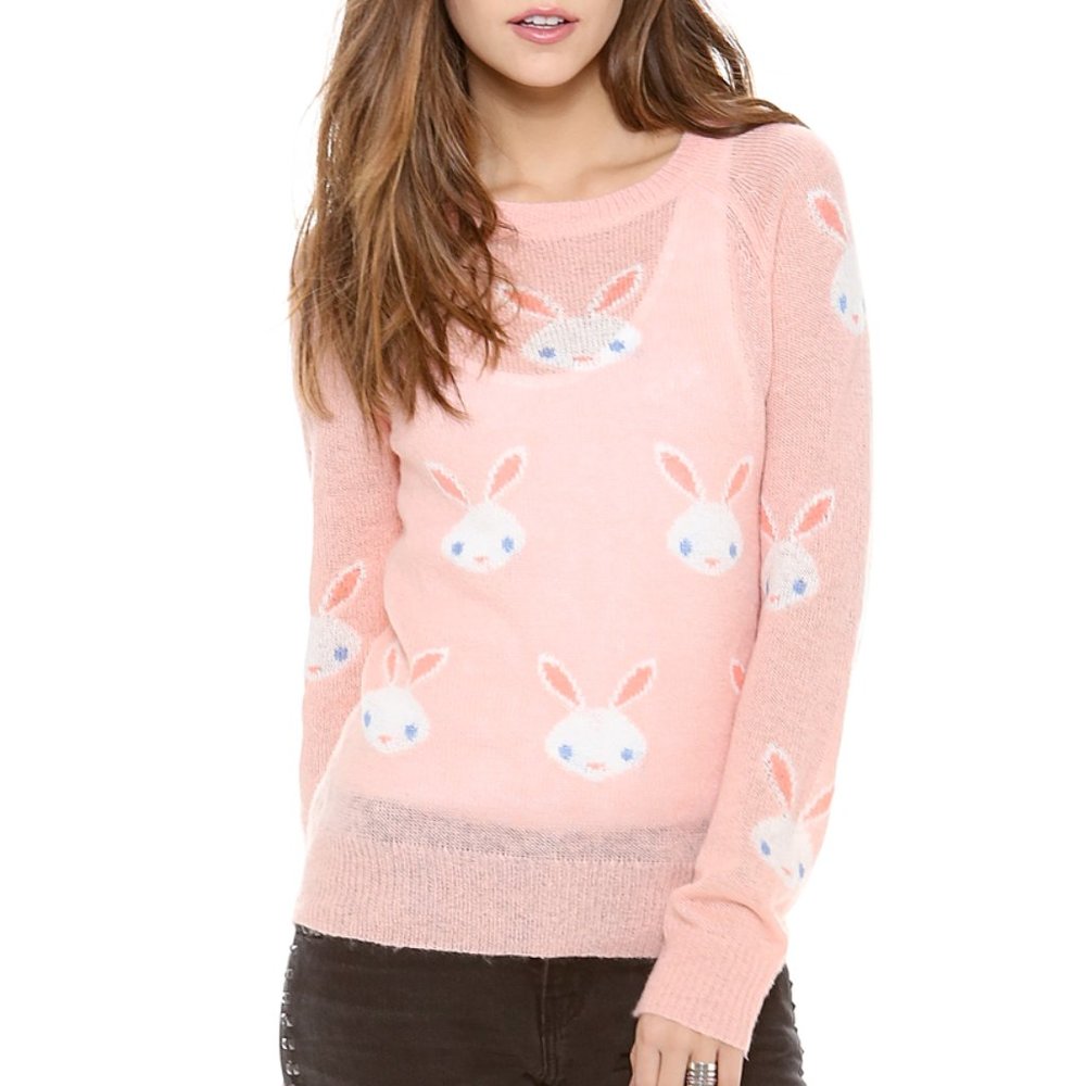 Wildfox Couture Snow Bunny Sweater XS
